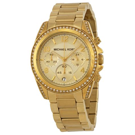 michael kors mk5166|Michael Kors Golden Blair Glitz Watch MK5166.